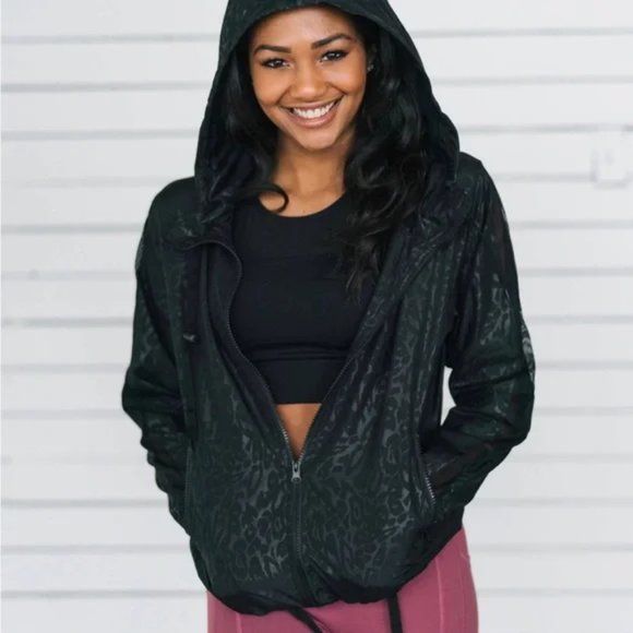 ZYIA Jackets & Blazers - ZYIA ACTIVE / S / Women's Lightweight Animal Print Bomber Windbreaker Jacket